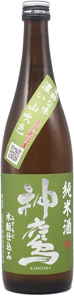 日本酒 神鷹 純米酒 水酛仕込み